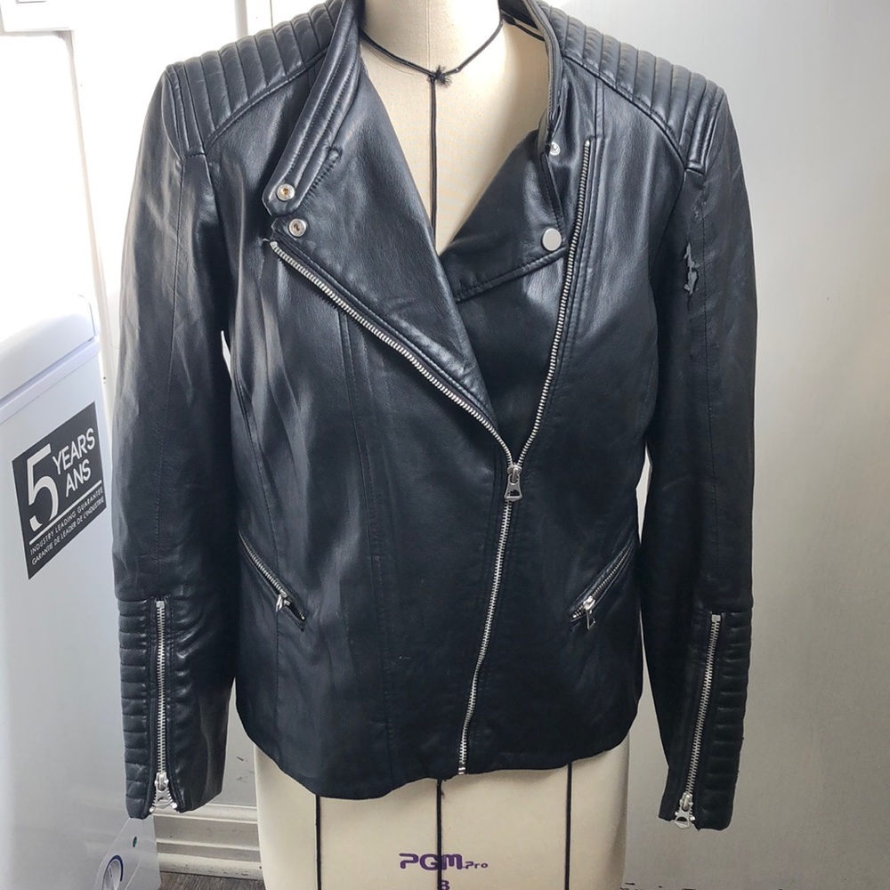 H&M Faux Leather Moto Jacket